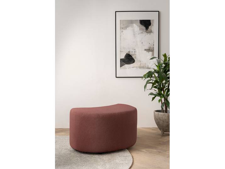 Hocker HOME AFFAIRE MAISIE Webvelours, passende Ergänzung Drehsessel , rosa (altrosa), B:52cm H:45cm T:38cm, Hocker, Hocker, in 3 Farben