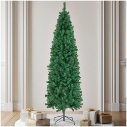 tectake® Weihnachtsbaum, verschiedene Größen, künstlich in Grün, mit dichten Nadeln, formbar mit viel Volumen, pulverbeschichteter Metallständer mit Kunststoffkappen