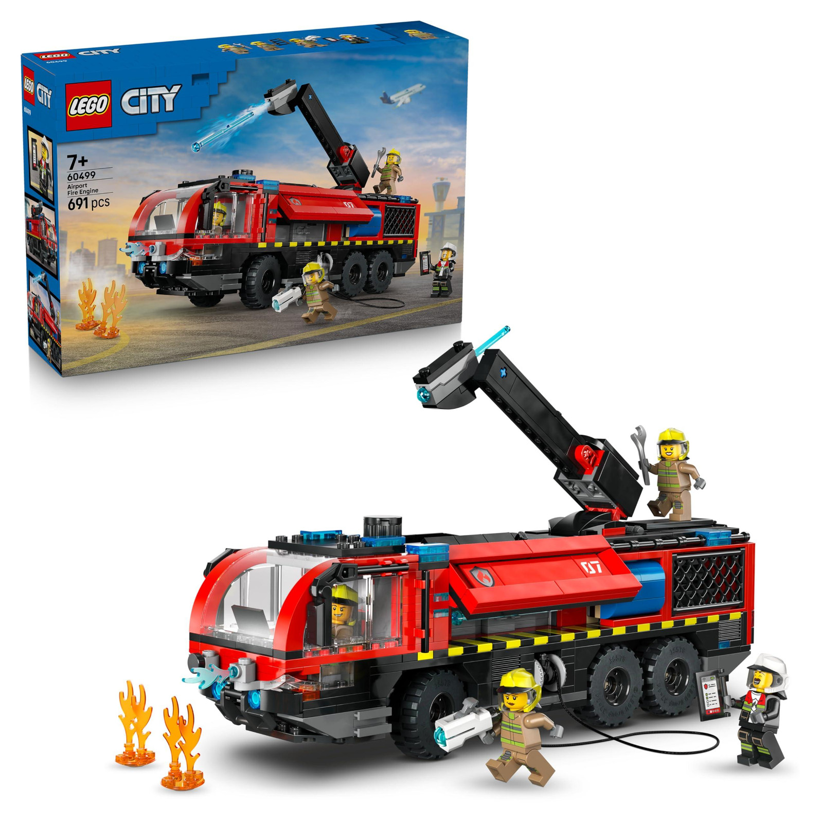 LEGO City Brandweerauto op de luchthaven 60499