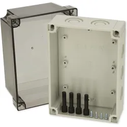 Fibox Gehäuse Polycarbonat 180x130x125mm (Gehäuse), Elektronikzubehör + Gehäuse, Grau