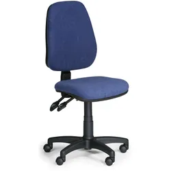 Bürostuhl ALEX ohne Armlehnen, blau