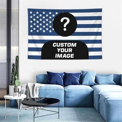 Uplift Picks Personalized American Flag Photo Tapestry For Families Pets Idols Bedrooms And Gift Decor j 230x180cm
