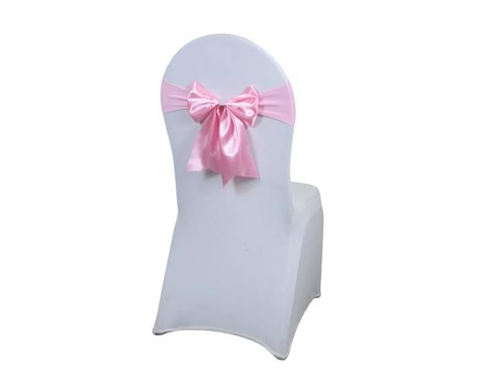 Stuhlschleifen für Hochzeiten 10/50/100PCS Satin Schärpen for Hochzeit Stühle Schleifen Krawatten Spandex passen alle Dekoration Hotel Geburtstag Party(2,100pcs)