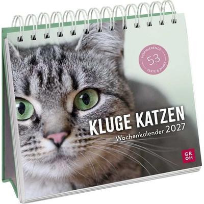 Wochenkalender 2027: Kluge Katzen