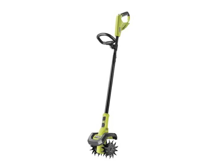 RYOBI - Bineuse sans Fil 18V One+ RY18CVA-0 – 4 Lames Acier\, Largeur Ø20cm\, Hauteur Adaptable\, Idéale pour Petits Massifs et Potagers – Batterie Non Incluse