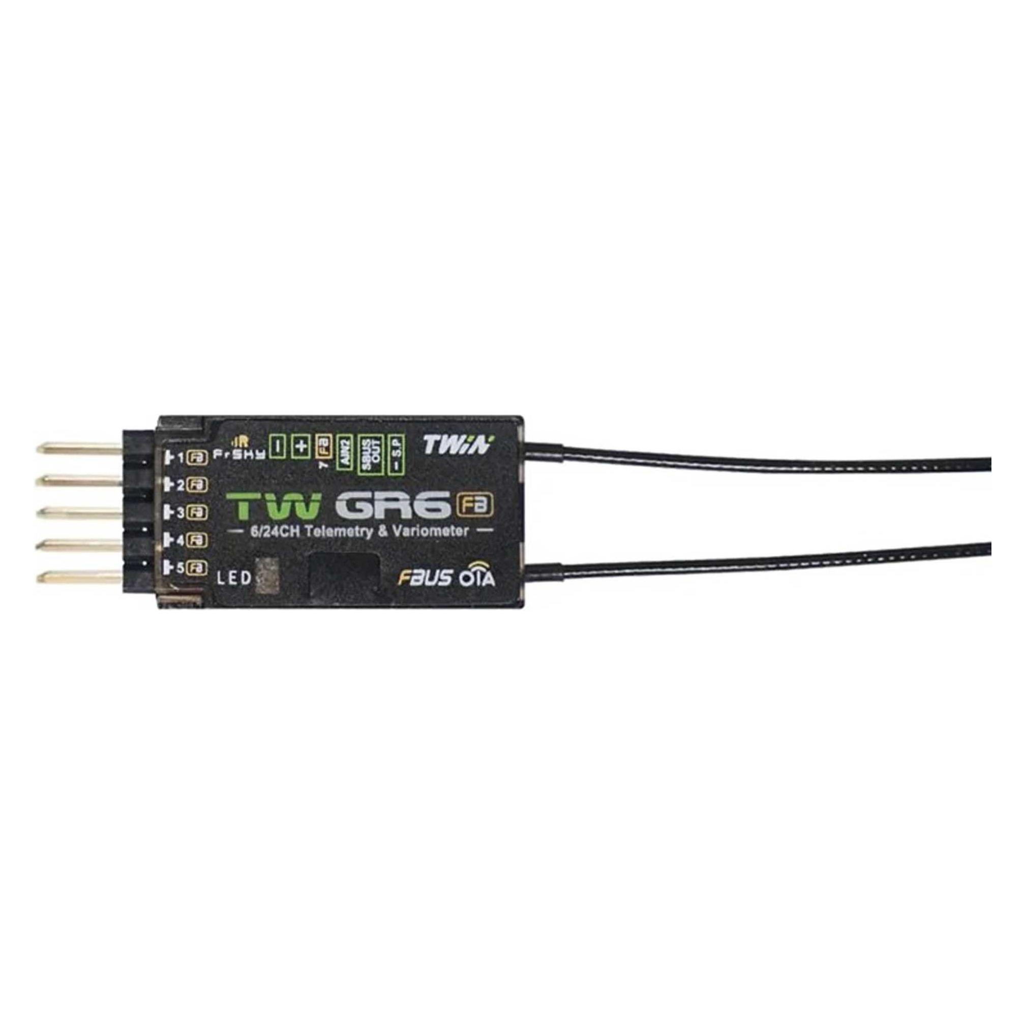 FrSky TW GR6FB FBUS Version Empfänger TWIN (2215.024)