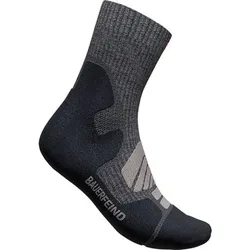 BAUERFEIND Herren Socken Outdoor Merino MidCutSocks Men, Größe 42-45 in Grau Grau