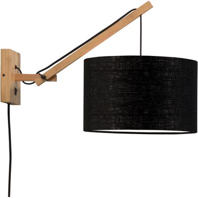 GOOD & MOJO Wandleuchte "Andes", schwarz, Ø 32cm H: 43cm, Leuchten, Wandleuchte