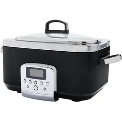 Greenpan Slow Cooker, Schwarz, Dampfgarer + Reiskocher, Schwarz, Silber