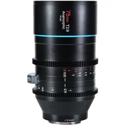Sirui Venus 75mm T2.9 1.6x Full-Frame Anamorphic lens(E mount) (Sony E, Vollformat), Objektiv, Schwarz