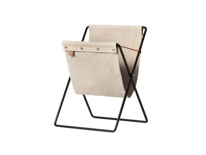 Ferm Living Porte-revues Herman noir