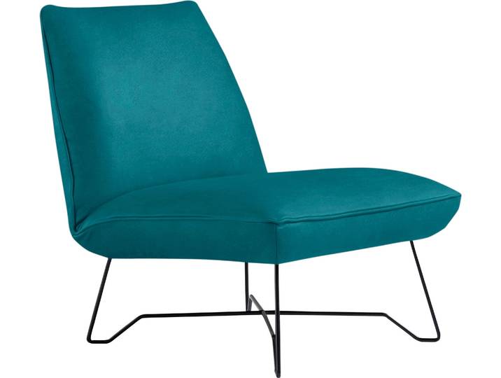Sessel EGOITALIANO Lia Loungesessel, elegant und stylisch, toller Sitzkomfort , blau (teal), B:62cm H:73cm T:79cm, Sessel, Sessel, extravaganter Designsessel, Solitärsessel