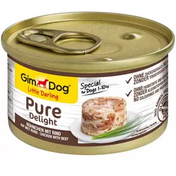 GIMDOG Little Darling Pure Delight mit Huhn und Rindfleisch 85g