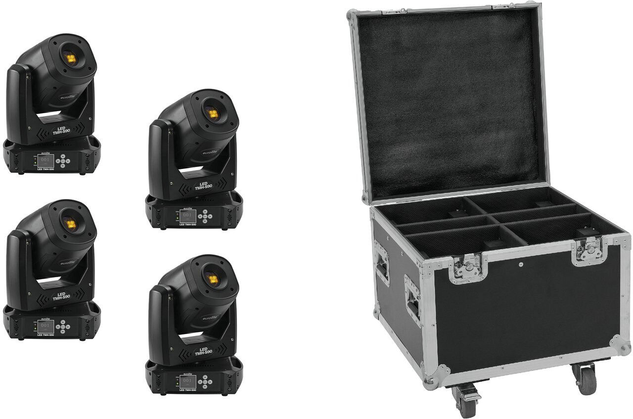 EuroLite Set 4x Led Tmh-S90 + Case