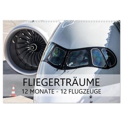 Fliegerträume: 12 Monate, 12 Flugzeuge (Wandkalender 2026 DIN A3 quer), CALVENDO Monatskalender