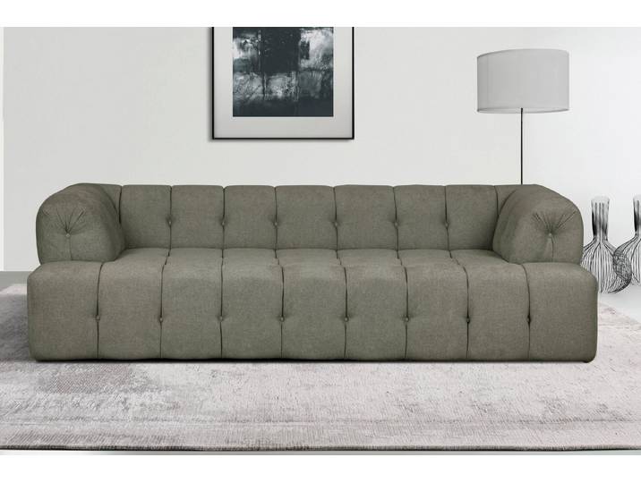 Home affaire 3-Sitzer APERIRE Design-Sofa, moderne Steppung, Breite 225 cm, mit Wellenunterfederung, gemütlich und modern, komfortables Sitzgefühl