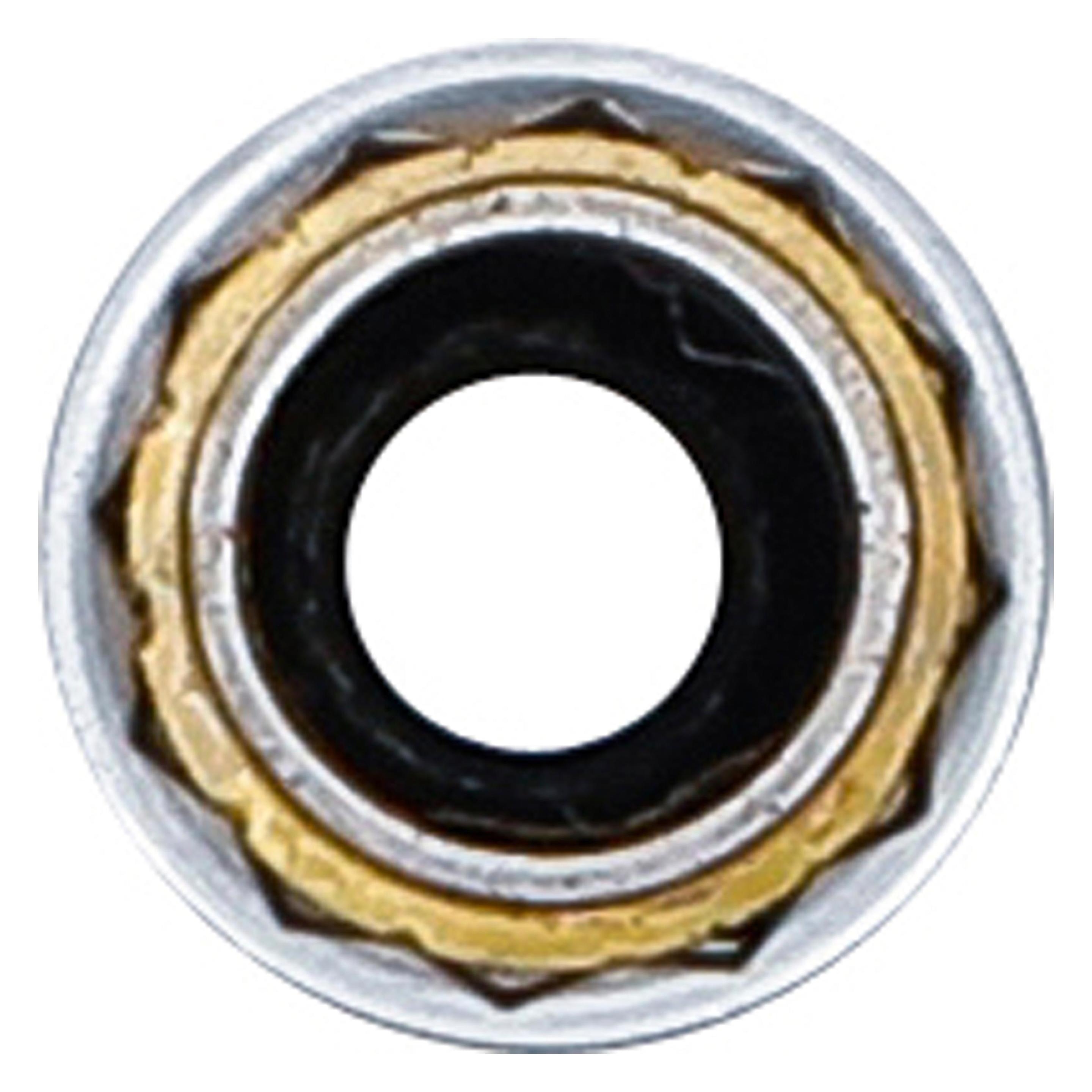 BGS Zündkerzen-Einsatz mit Magnet, Zwölfkant, extra lang Antrieb Innenvierkant 10 mm (3/8") SW 14 mm (2447)