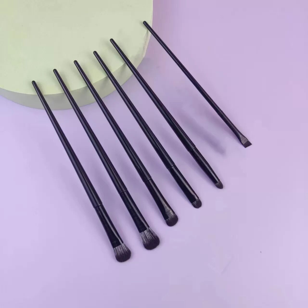 INF Coffret pinceaux de maquillage et crayons à paupières 6 pièces