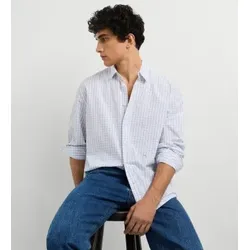 Pepe Jeans für Herren. PM3091470 Robert Hemd blau, weiß (XS), Lässig, Baumwolle, Langarm