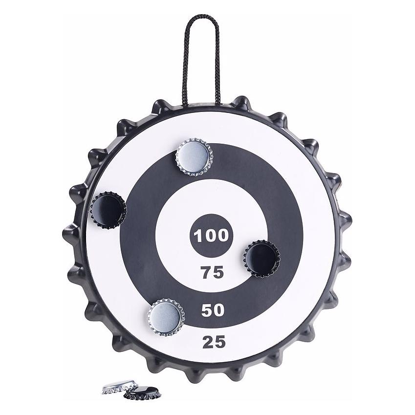Playtastic Magnetisches Kronkorken-Dartspiel mit 6 Kronkorken, Ø 24 cm (17229646)