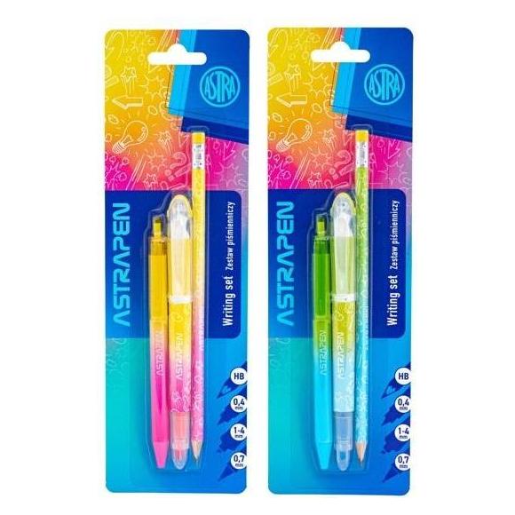 Astra Schreibset 4-teilig Neon-Mix (4x) (54615645)