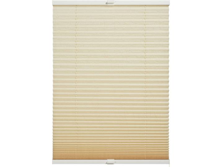 Plissee Milla , beige, B:100cm H:130cm, Obermaterial: 100% Polyester, SCHÖNER WOHNEN-KOLLEKTION, Plissees, Plissee, verschraubt, silberne oder weisse Rollo-Technik