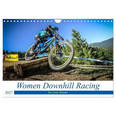 Women Downhill Racing (Wandkalender 2027 DIN A4 quer), CALVENDO Monatskalender