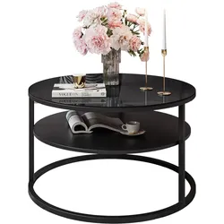 COUCHTISCH CIRI GLASS mit Regal