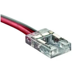 Rutec Zubehör für LED Strip VARDAflex (einfarbig, Breite 0.8cm) - Einspeisung GAPLESS, IP20, mit 15cm Zuleitung, transparent RU-70324