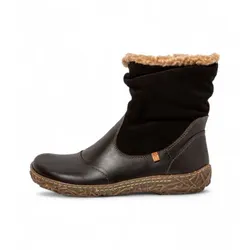 El Naturalista für Damen. 2N7584010005_001 Lederstiefeletten N758 Soft Nappa Schwarz (36), Wohnung, Reißverschluss, Lässig