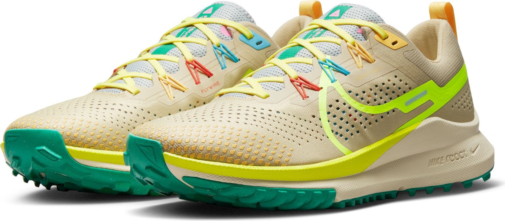Nike REACT PEGASUS TRAIL 4 Laufschuhe Größe 13, Absatzhöhe 36 mm, Spitzenhöhe 26 mm