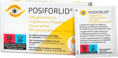 URSAPHARM Arzneimittel GmbH POSIFORLID Lidhygiene-Tücher 20 St 17293756