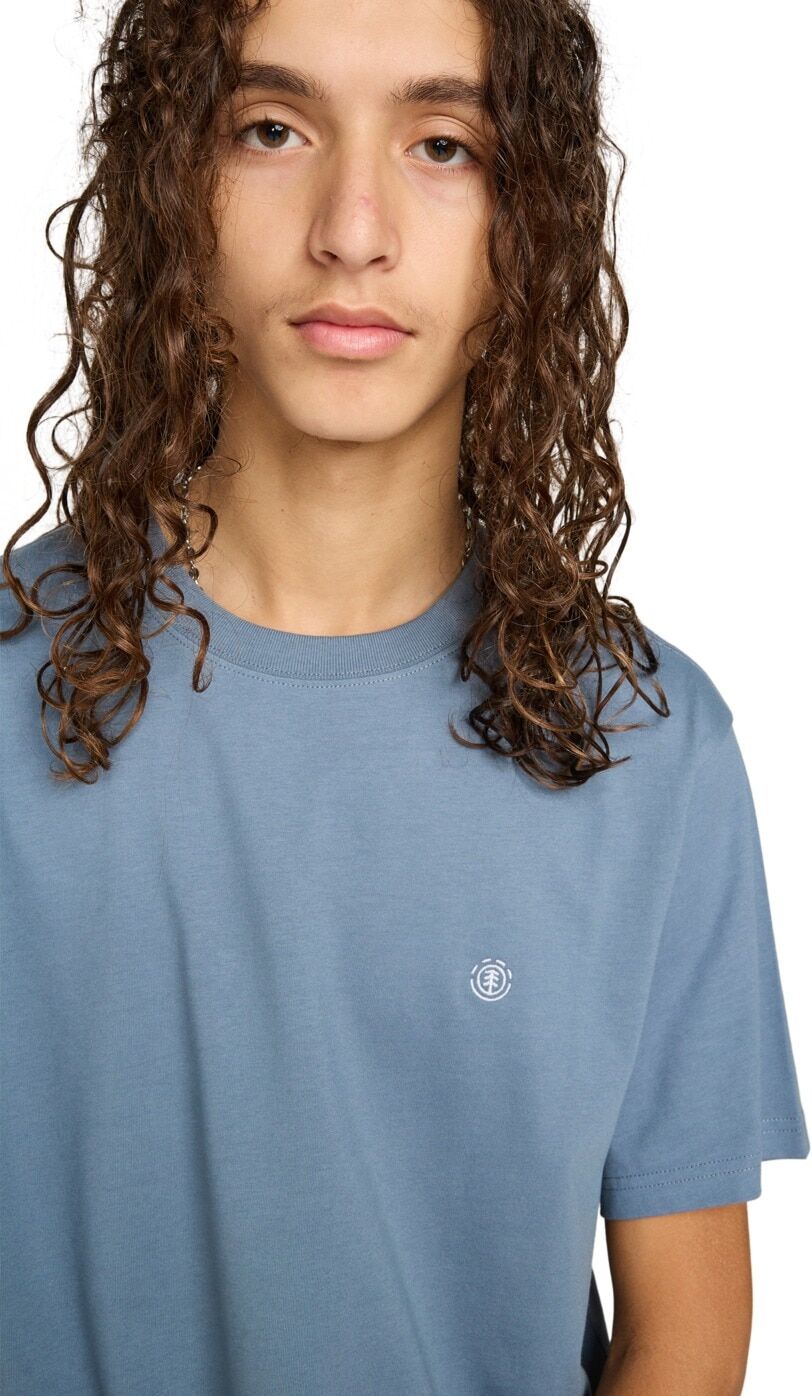 Sporttop ELEMENT "Icon Embroidery", Herren, Gr. XS, blau (blau mirage), Obermaterial: 100% Baumwolle., Tops Sporttop blau mirage XS