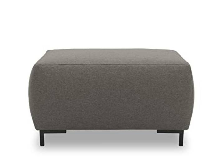 LOOKS by Wolfgang Joop Looks VI Designer Hocker, Polsterhocker, grau, 88 x 68 cm