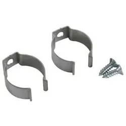 Brumberg 53095260 Halter-Set bestehend aus 2 x Schraube und 2 x Klammer (Edelstahl) zu Profil 537