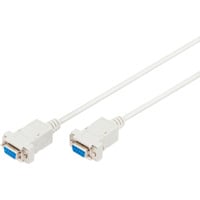 Null-Modem Anschlusskabel beige, 3 Meter