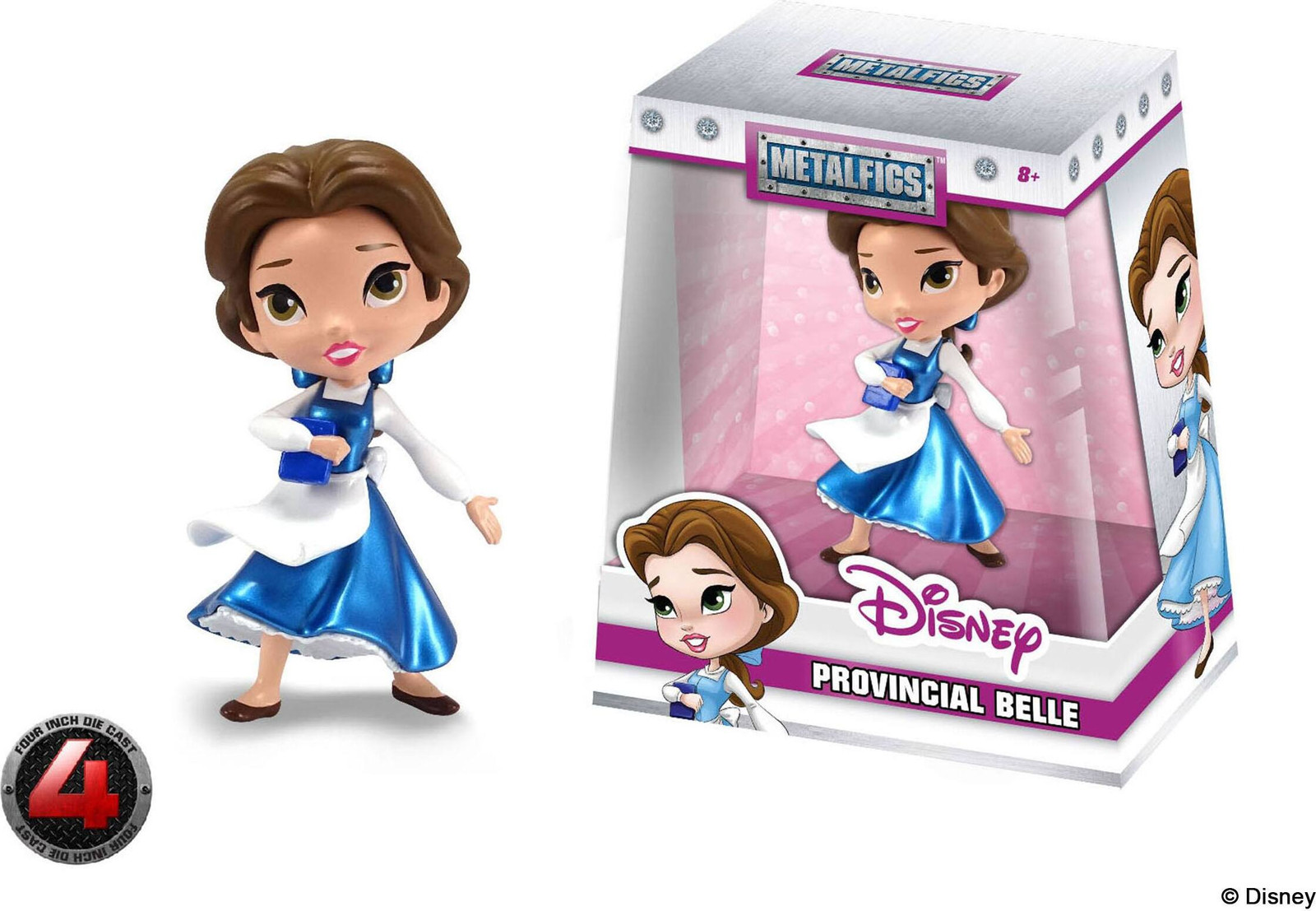 Jada Toys Disney Metalfigs Diecast Minifiguur Belle Blue Dress, 10 cm