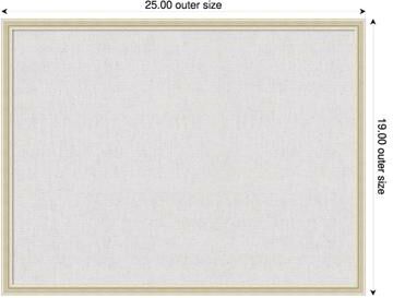 Amanti Art Cloud Dancer Canvas Magnetic Board, Edith Framed Memo Board
