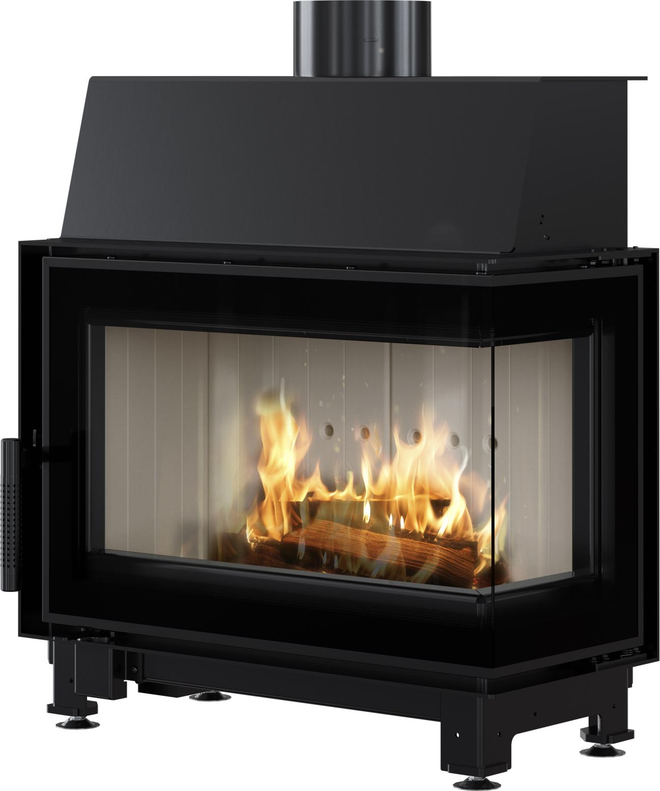 Rechter Stahl-Luftkamin KRATKI SIMPLE 6 kW 150