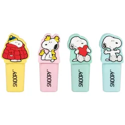 Snoopy - Set zvýrazňovačů 4 Farben s 3D topperem