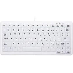 Cherry AK-C4110 (US, Kabelgebunden), Tastatur, Weiss