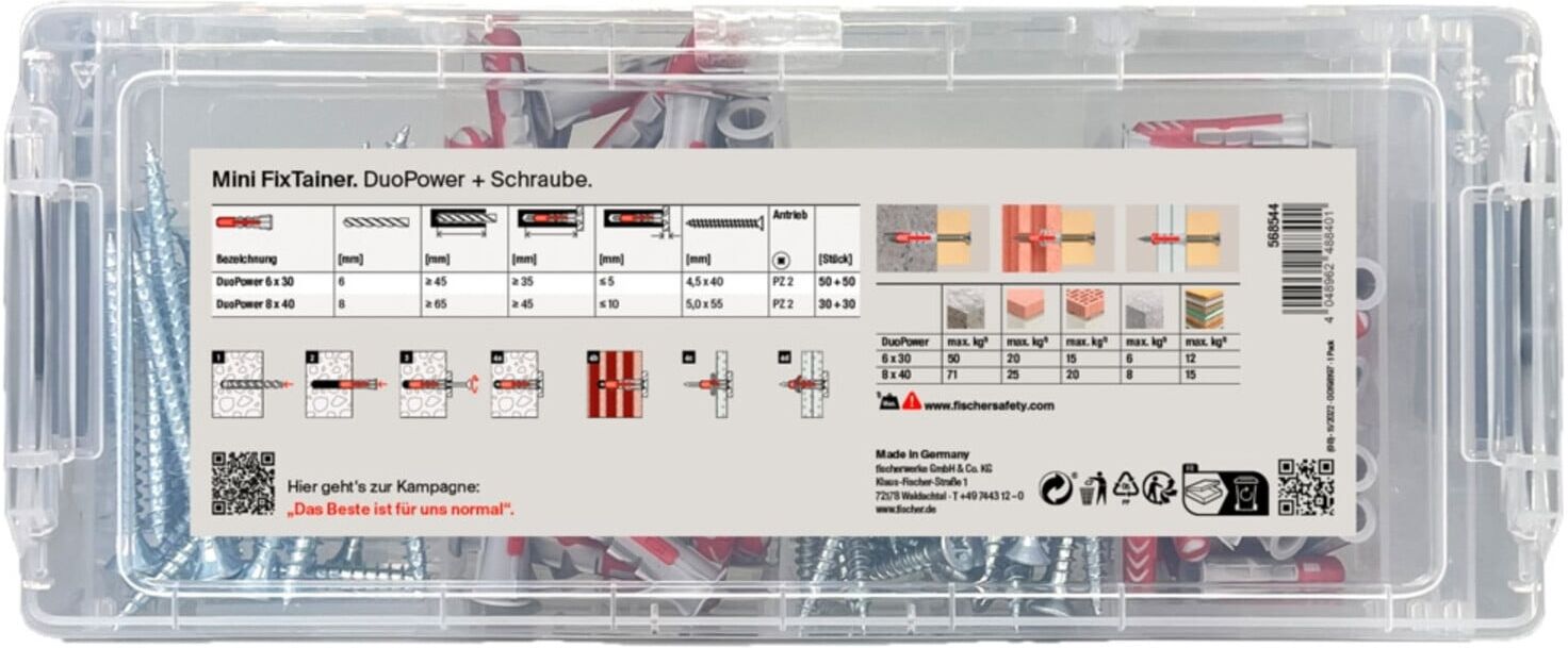 fischer MiniFixTainer DuoPower + S „Klopp Signature“ Aktionsbox (568544)