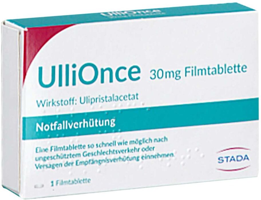 UlliOnce Notfallverhütung 30 mg Filmtablette 1stk