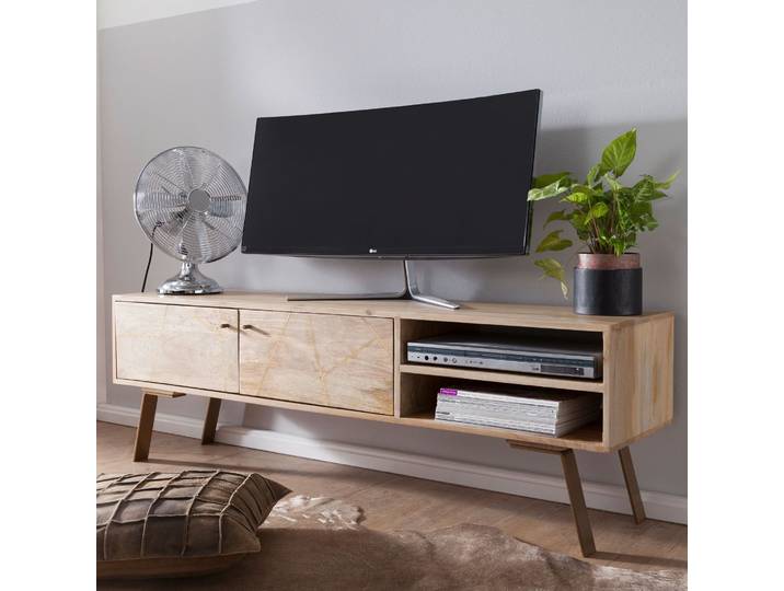 HiFi Lowboard SIKAR Mango Massivholz Landhaus TV Kommode