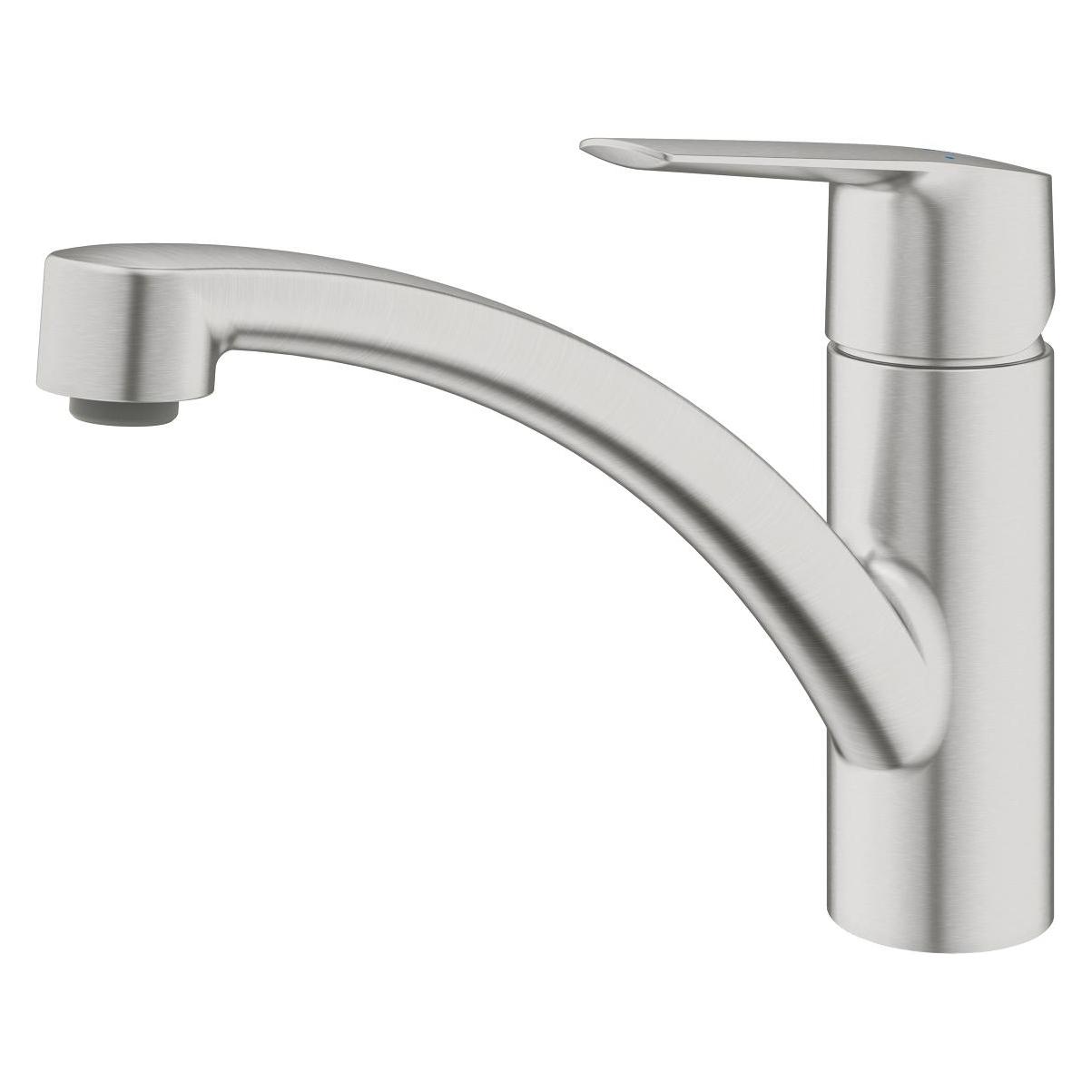Grohe Kchenarmatur mit Einhebelmischer Start 2021 supersteel matt 32441 (32441DC2)