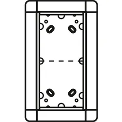 Ritto 1881299 Unterputzrahmen 2 Modulplätze, RAL Sonderfarbe