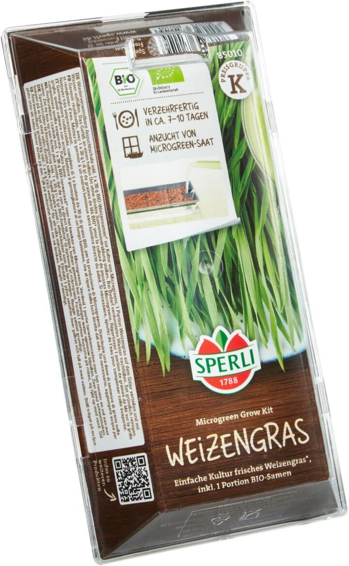 Sperli Bio Microgreen Grow Kit Anzuchtset Weizengras