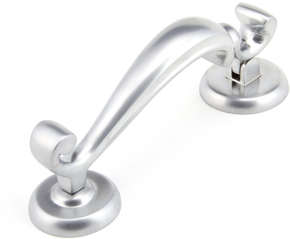 From The Anvil Door Knocker Satin Chrome 19.6cm H X 19.6cm W X 6.9cm D