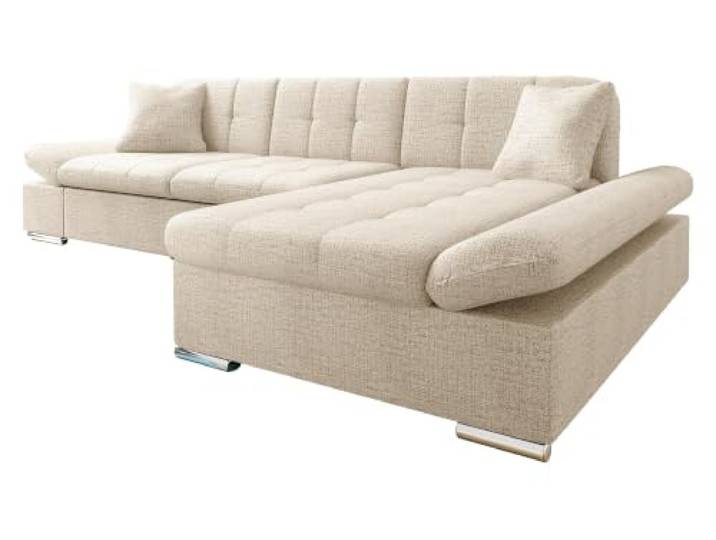 Mirjan24 Ecksofa Montana, Armlehne verstellbar (Donn 05, R) Komfortable Eckcouch in L-Form mit gepolstertem Rücken und zusätzlichen Kissen, B/H/T: 278/76/161 cm
