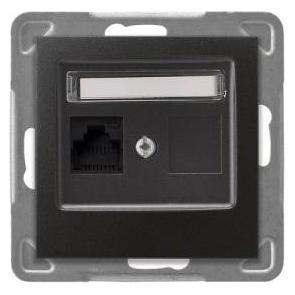 Ospel Computerblister Separate Kat. 5e anthrazit (GPK-1Y/K/m/50) (UTP, CAT5e) (GPK-1Y/K/m/50)